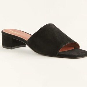 Reformation Black Mules